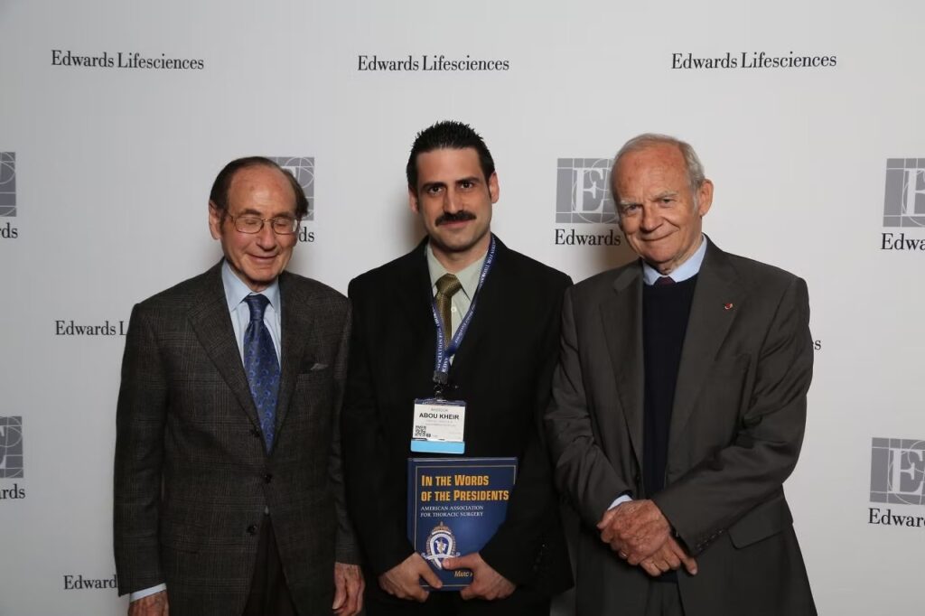 Con Albert Starr y Alain Carpentier | Durante el AATS Centennial en Boston, 30-04-2017